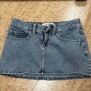 Hollister Light Blue Denim Mini Skort